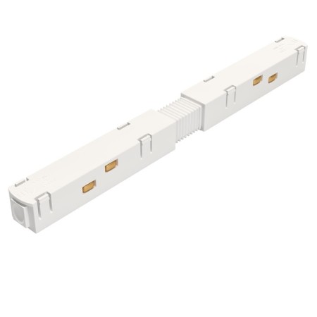 The line of power connector for the track system Technical tra004PC-22W, 19.5x1.8x1.8 cm, white color