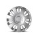Wheel caps Autoprofi R14, PP plastic, adjusting rim, metallic, 350 mm, 4 pcs