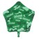 Shard foil star 18 "Strong, reliable!", Green color