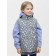 Vest for girls, height 116 cm, silver color