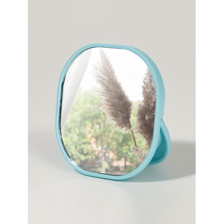 Pocket mirror “pattern”, with a stand, 8 × 8 cm, blue color-1