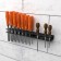 Holder for storing chisels for 22 items, wall, black