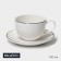 Coffee steam porcelain Magistro la Perle, 2 objects: a cup 100 ml, a saucer d = 11.5 cm, white color