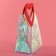 Gift package from PVC, red, irredist, 20 x 18 x 10 cm
