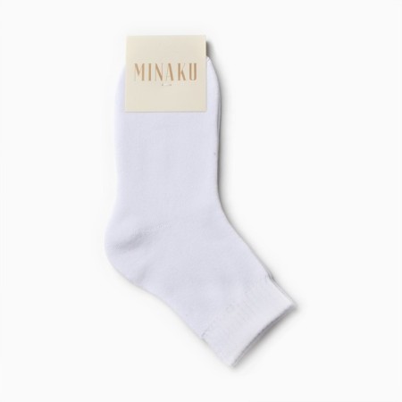 Women's terry socks minku, white color, rr 36-39 (23-25 ​​cm)-2
