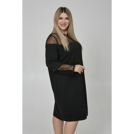 Female dress, size 62, black color-1