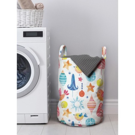 Basket for storage of things "Christmas tree decorations", size 35x50 cm