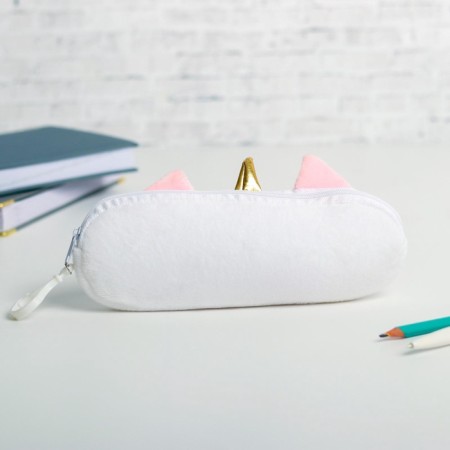 School Penal "Unicorn", 20 × 6.5 cm, plush, white-4