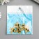 Decor for creativity plastic "Bee with golden lines" 2.6x3.1 cm