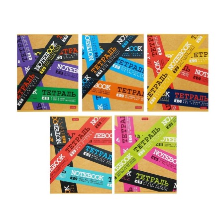 Notebook of 40 sheets, in the line "Be on the positive!", Cover coated cardboard, an offset block 65g/m2, 5 types