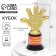 The award figure "The best girl", five, goblet, plastic, gold, 6.5 x 10.5 x 4 cm.