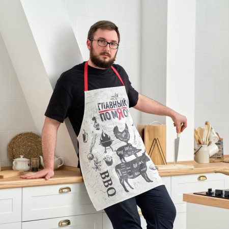 Apron "Ethel" main meat 73x71 cm, 100% HL, sarzha 190 g/m2-2