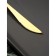 Stainless steel knife Magistro "folk", length 22 cm, gold color, silver handle