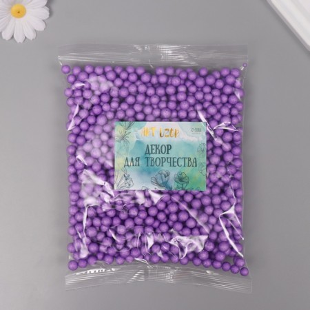 Decor for creativity Foam "Assorted balls" Violet set 10 grams-2