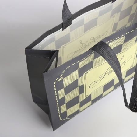 Bag without fastening, gray color-2