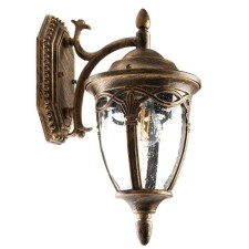 Sadovo-park lamp Feron PL681, IP44, E27, 60 W, 250x180x370 mm, color black gold
