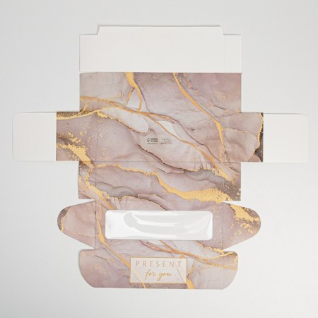 Confectionery packaging, cupcake box with a window, Present for You, 26 x 10 x 8 cm-6