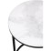Coffee table Iberis white marble/black metal 40x40x56 cm