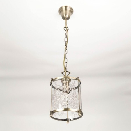 Suspended lamp Citilux "Versailles" CL408113, 19X19X40 cm, 1x75W, E27, brown color-6
