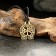 Alpha and Omega-Omega amulet No. 27, metallic
