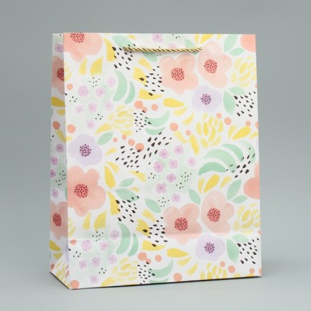 Gift package, packaging, "flowers" 32 x 26 x 12 cm-3