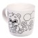 Painting mugs with paints "Cute Bear" with a soft toy 300 ml