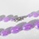 Beads "Classic" ovals for enlargement, color rainbow-violet, 45 cm