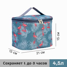 Thermosuma with a zipper is 4.5 l, the color is gray