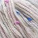 Yarn 60% acrylic, 30% cashmere, 10% silk "spring" 50 g 80 m color 03a white