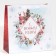Laminated square Snow, 30 x 30 x 12 cm, new year