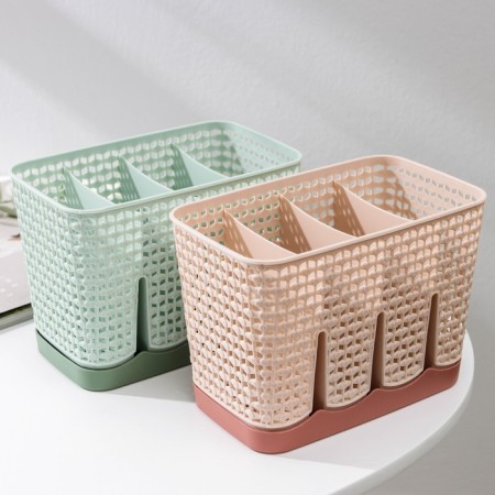 Drywall for cutlery "Gesh", 4 departments, 17.5 × 10.5 × 12 cm, color mix-7