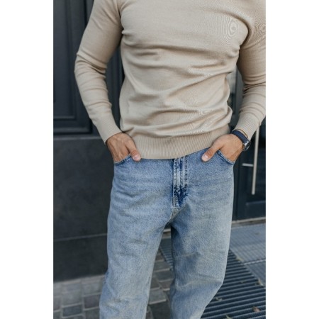 Jumper male ise, size 56, beige color-10