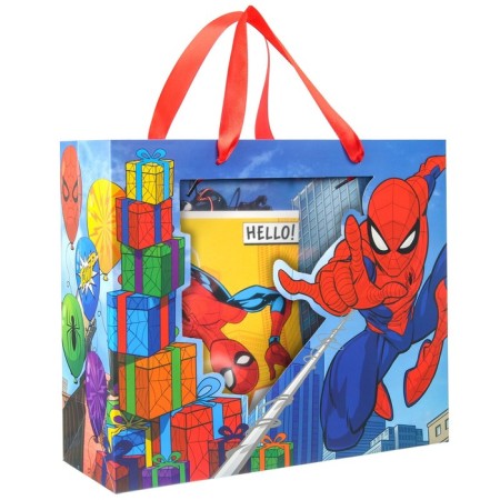 Gift package with a plastic window, 31 x 26 x 11 cm, spiderman-6