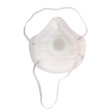 Half mask filtering molded with FFP1 valve in individual packaging