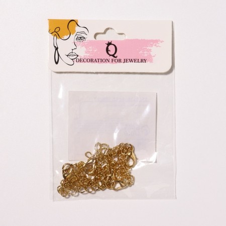 Castle Castle CM-951 (set 5 pcs.), 6 × 9 mm, with an extension chain of 7.5 cm, color gold-2