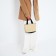 Bag-tout on lightning, beige color/black