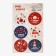Stickers for flowers and gifts "New Year's mood", 16 × 9.5 cm
