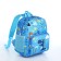 Baby backpack on lightning, 3 outer pockets, blue color