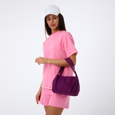 Lugus bag with a zipper, purple color-6