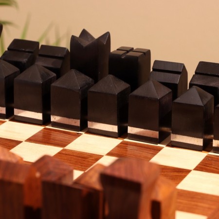 Folding chess, board 35x35 cm, shisham tree-3