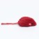 A toy for cats "Small Mouse", natural rabbit fur, 5 cm, mix of flowers