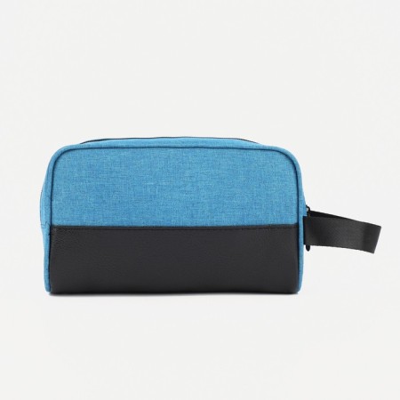 Cosmetic bag with lightning, blue color-1