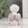 Souvenir Polystone "Angel with a bird in the hands" Coffee wreath 5.5x4x4x6.5 cm