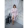 Frequency bathrobe, size 50, light pink color