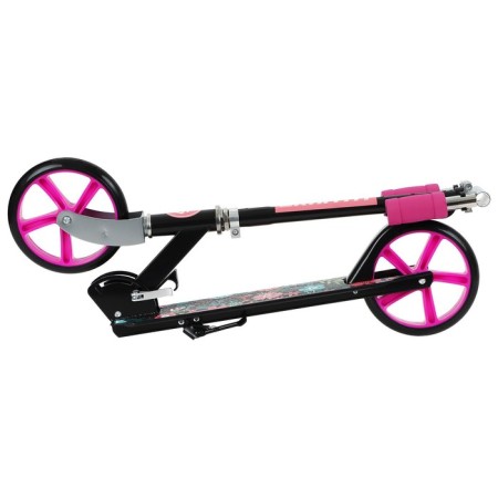 Graffiti scooter, folding, Pu 200 mm wheels, ABEC 7, black color-4