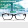 Ready glasses east 6616, black color, bending pipe, +1.5