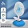 Fan Luazon LOF-04, desktop, 15 watts, 15 cm, 2 modes, plastic, blue and blue