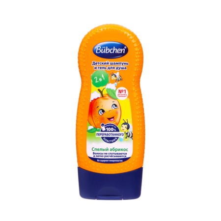 Children's shampoo and shower gel Bubchen ripe apricot, 230 ml