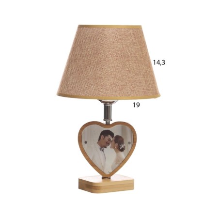 A desktop lamp with a photo frame 9.5x8.5cm (acrylic on magnets) 20x20x35cm-7