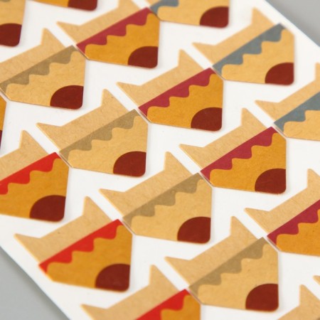 A set of corners with a pocket for photos 24 corners "Children's drawing" MIX 12.5x9 cm-3